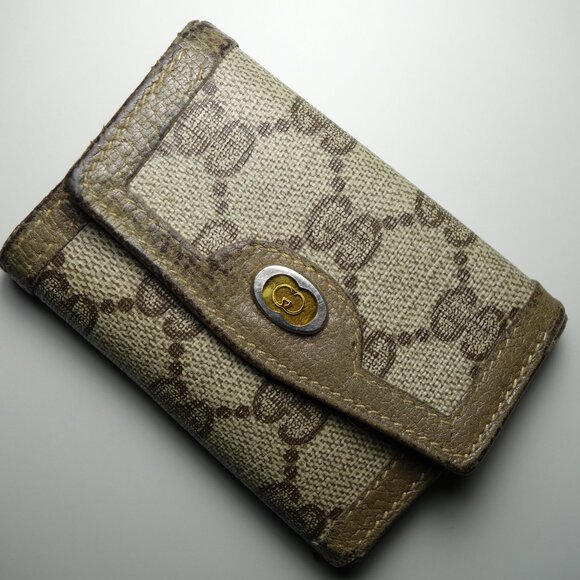 Vintage Gucci GG Monogram 6 Ring Key Holder Made In Italy, Sz 2.75 in x 3.75 in - Picture 3 of 16